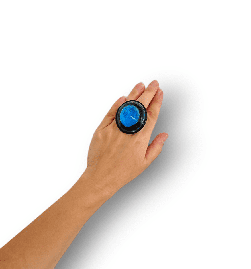 Cuba Murano Glass Ring