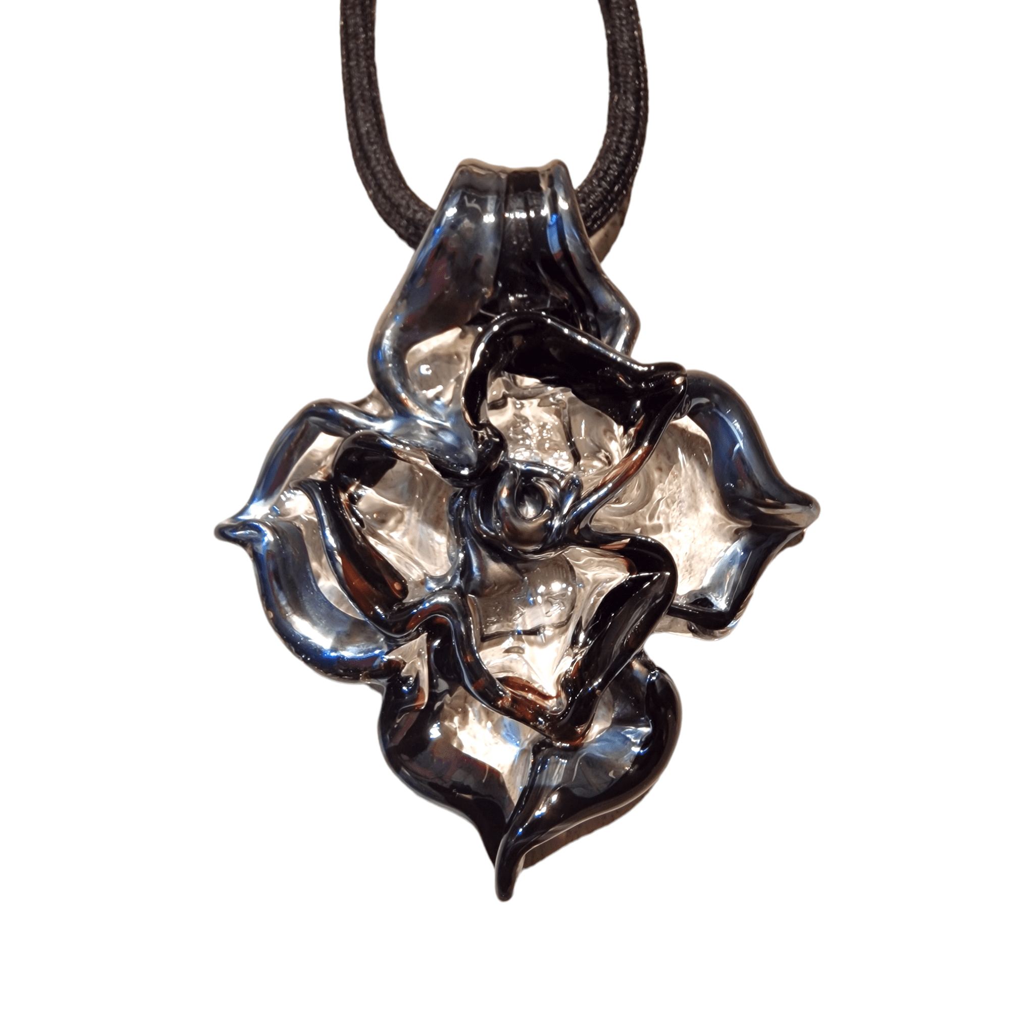 Murano Glass Rose Pendant - atelieralessandra