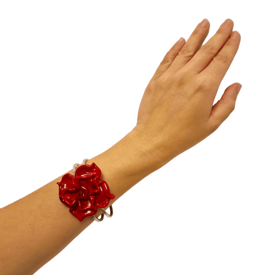 Red Rose bracelet - atelieralessandra