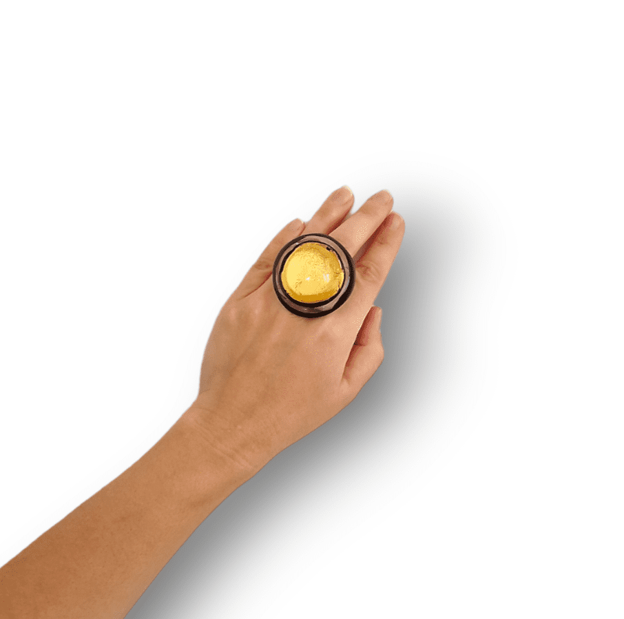 Cuba Murano Glass Ring - Murano glass ring handmade in Venice