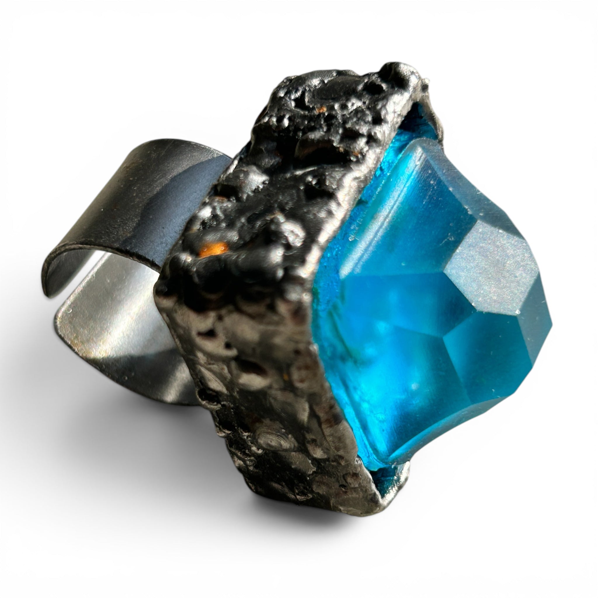 Vulcano - artisan handcrafted ring from Venice Italy