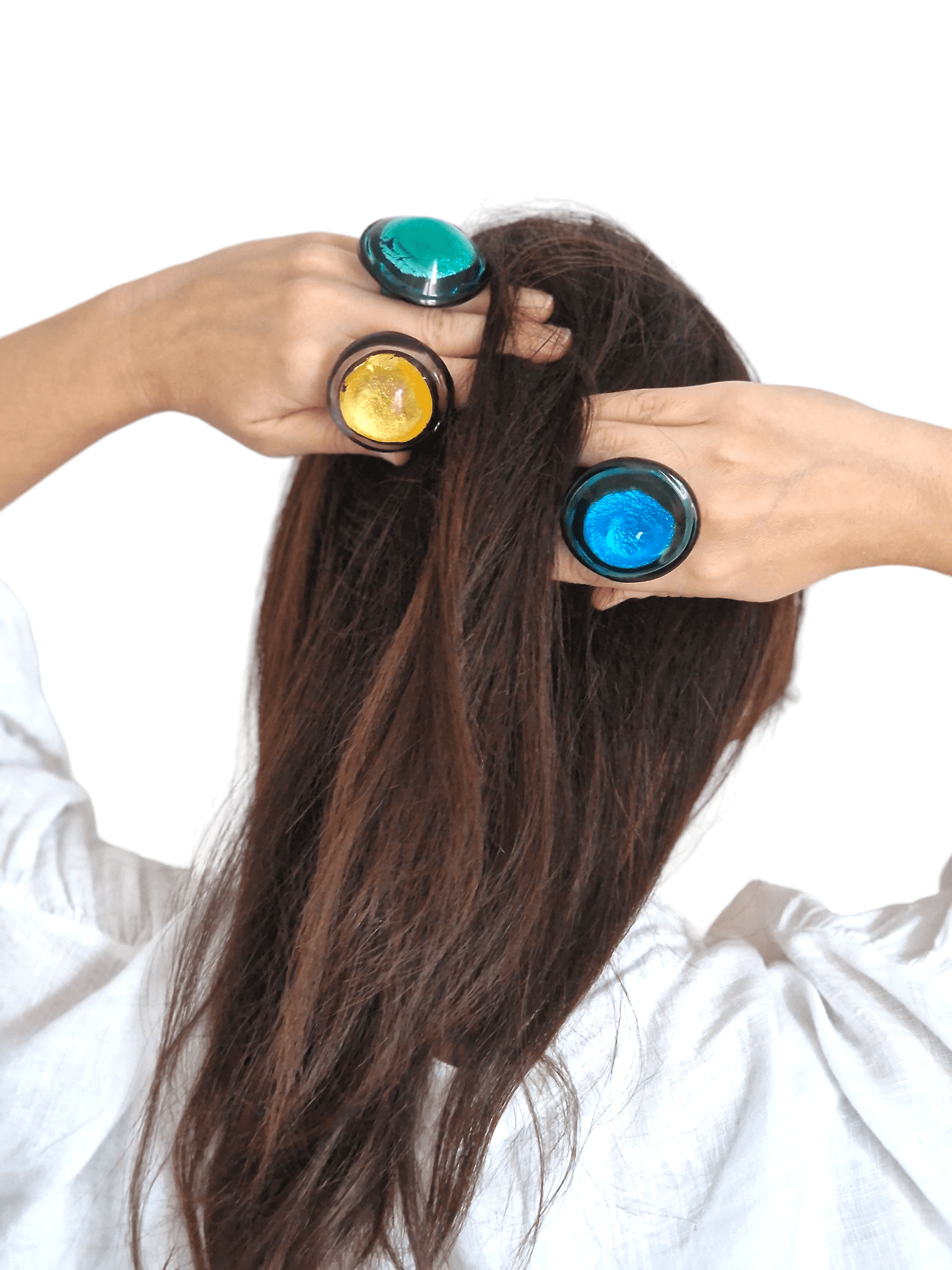 Cuba Murano Glass Ring - elegant ring handcrafted Murano glass