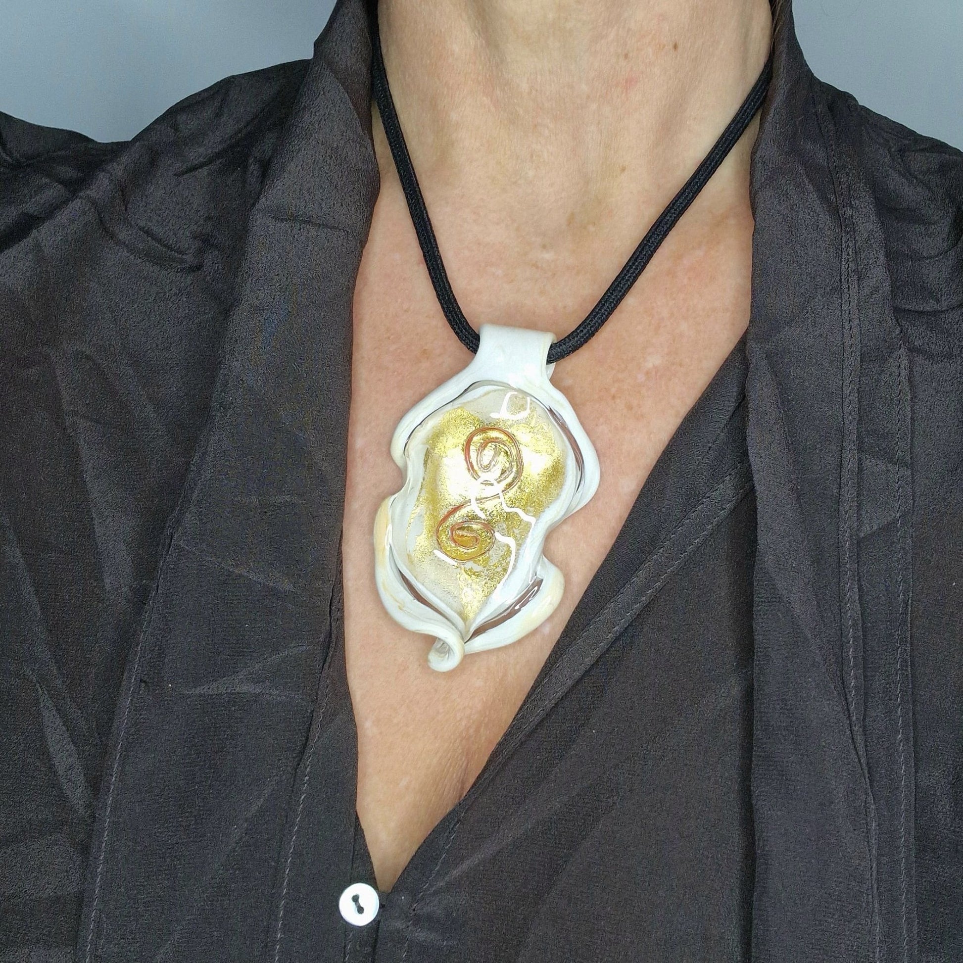 Afrodite Woman Pendant - luxury Murano glass pendant unique piece
