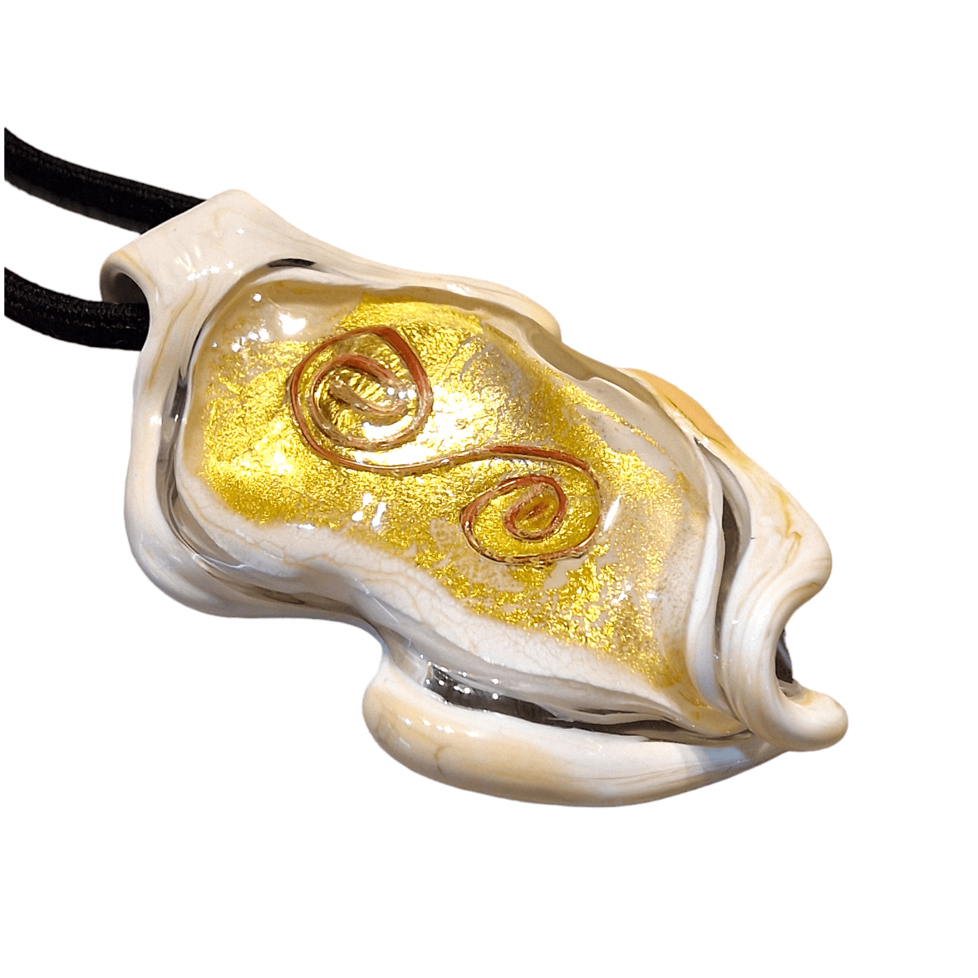 Afrodite Woman Pendant - Venetian artisan jewelry handblown glass