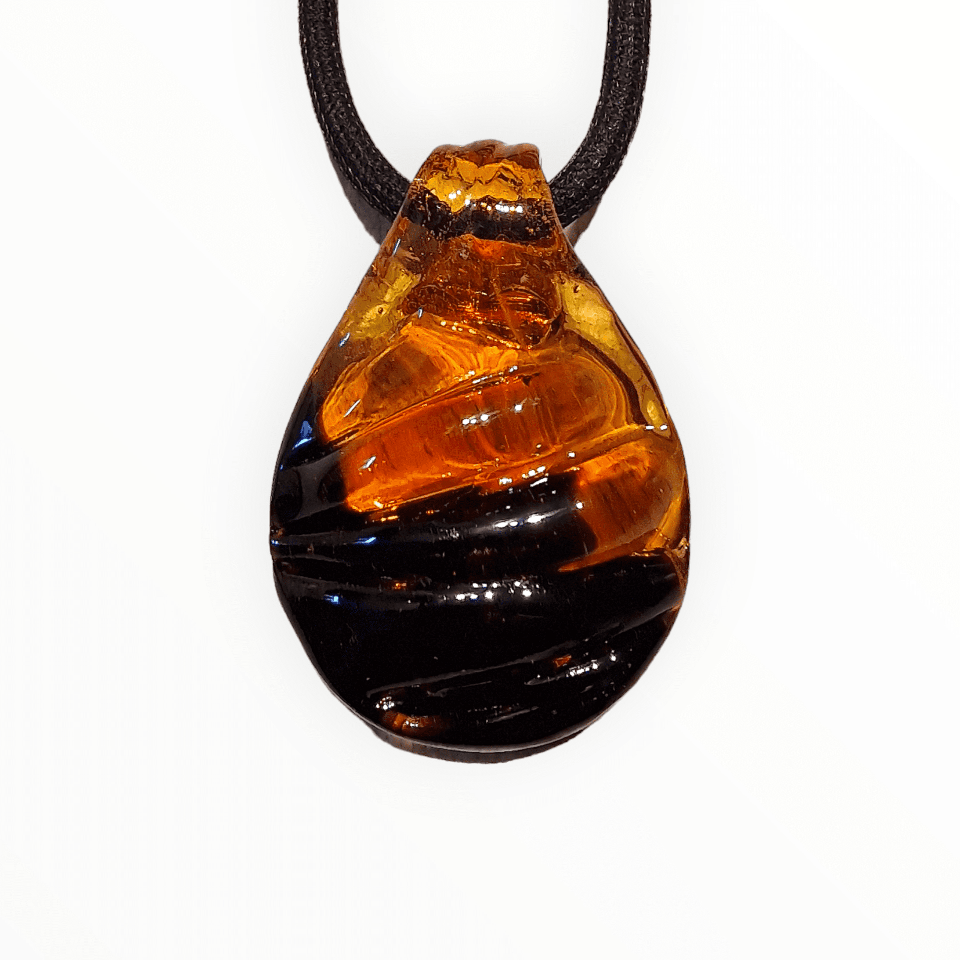 Amelie Murano Glass Pendant - elegant pendant handcrafted Murano glass