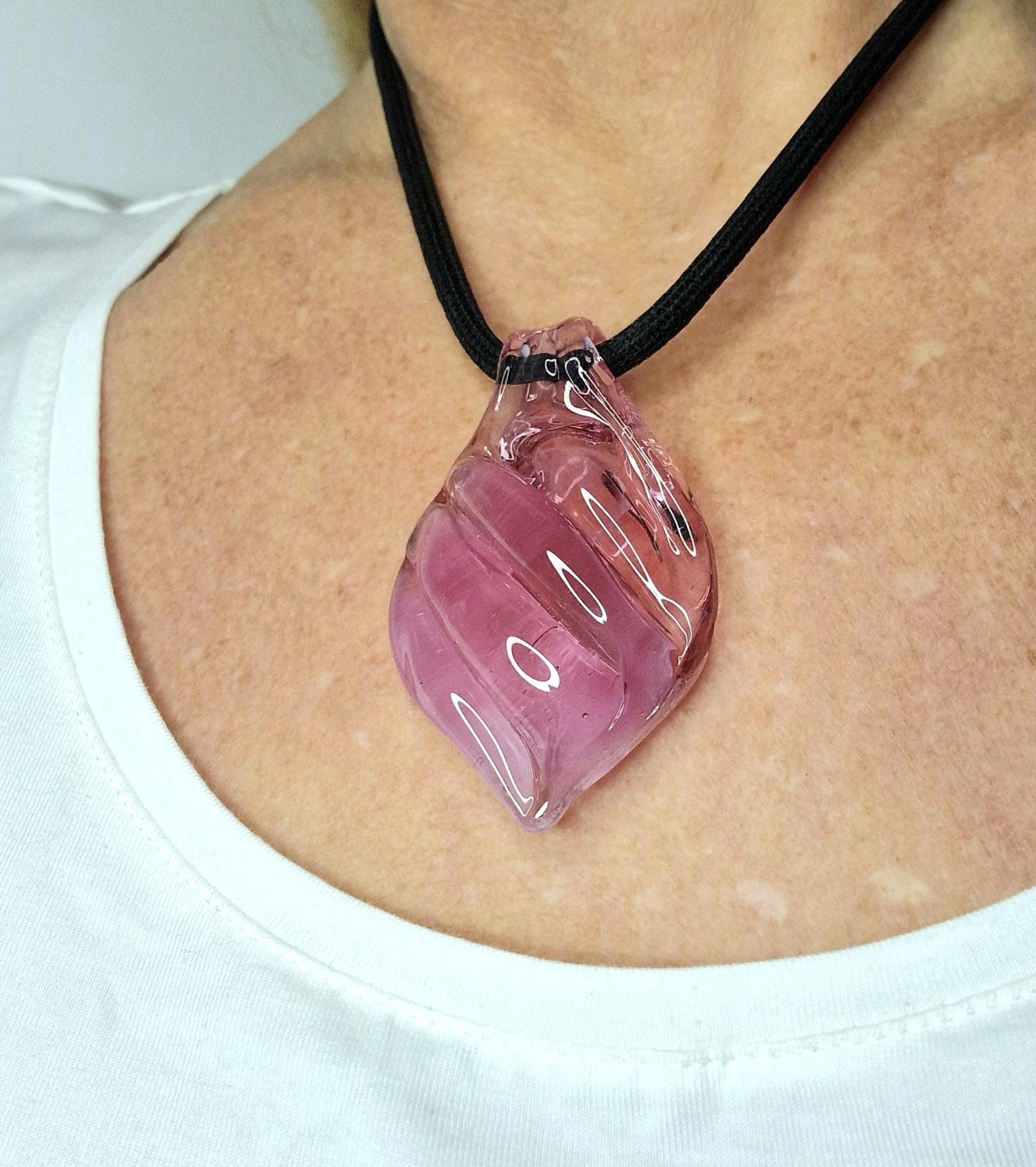 Amelie Murano Glass Pendant - Murano glass pendant handmade in Venice