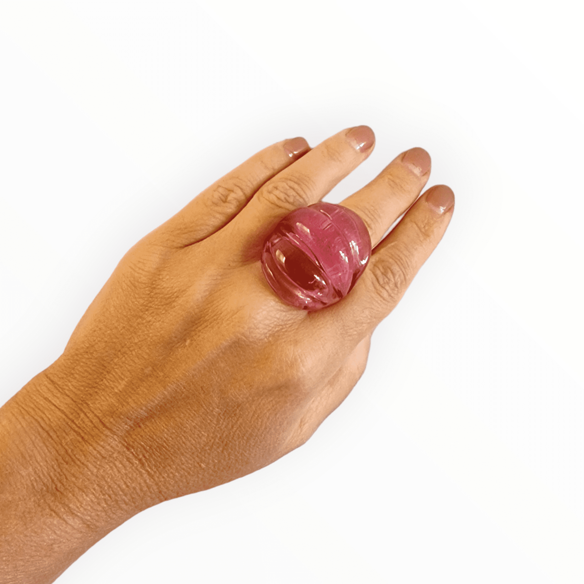 Amelie Murano Glass Ring - artisan Murano glass ring detail view