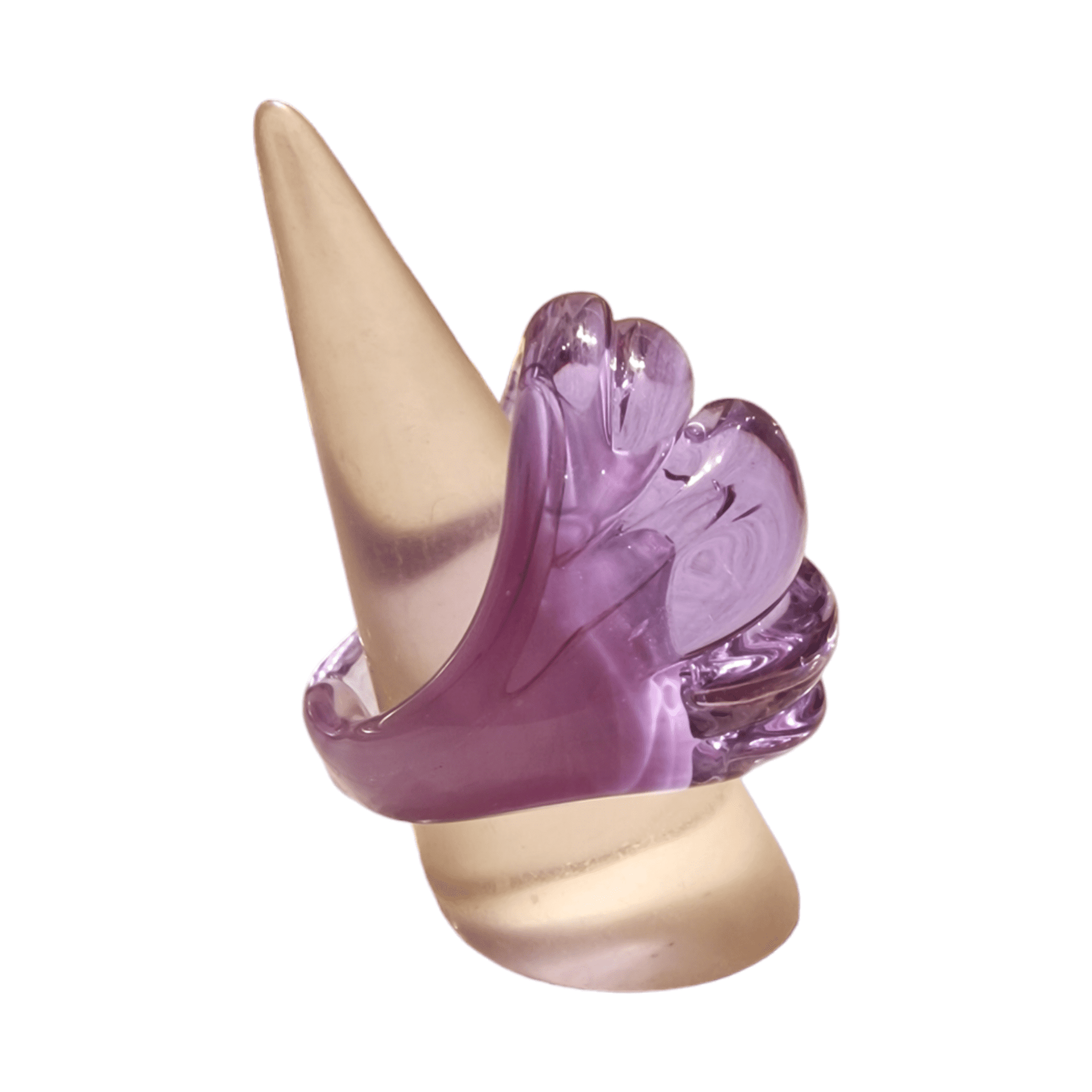 Amelie Murano Glass Ring - artisan handcrafted ring from Venice Italy