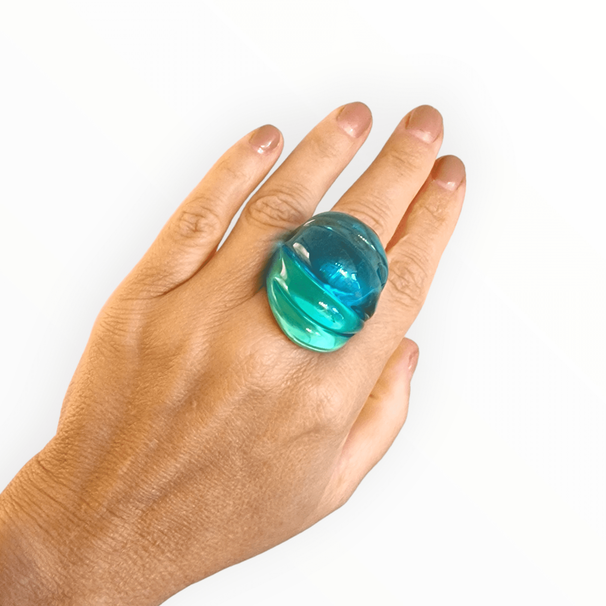 Amelie Murano Glass Ring - Venetian artisan jewelry handblown glass