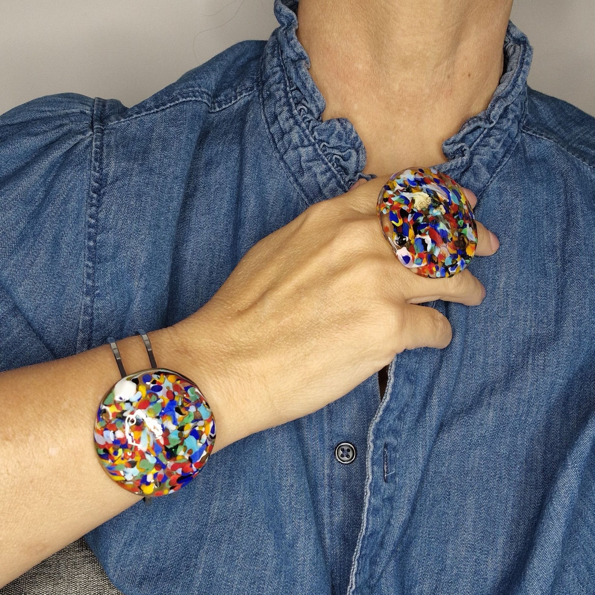 Colombina Murano Glass Bracelet - luxury Murano glass bracelet unique piece
