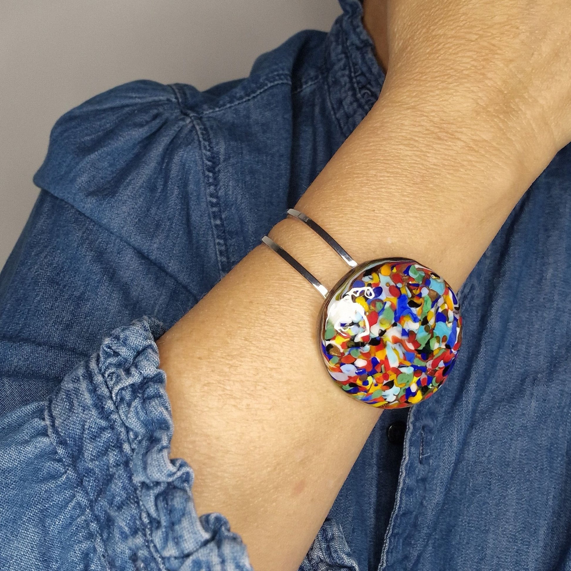 Colombina Murano Glass Bracelet - authentic Venetian glass bracelet jewelry