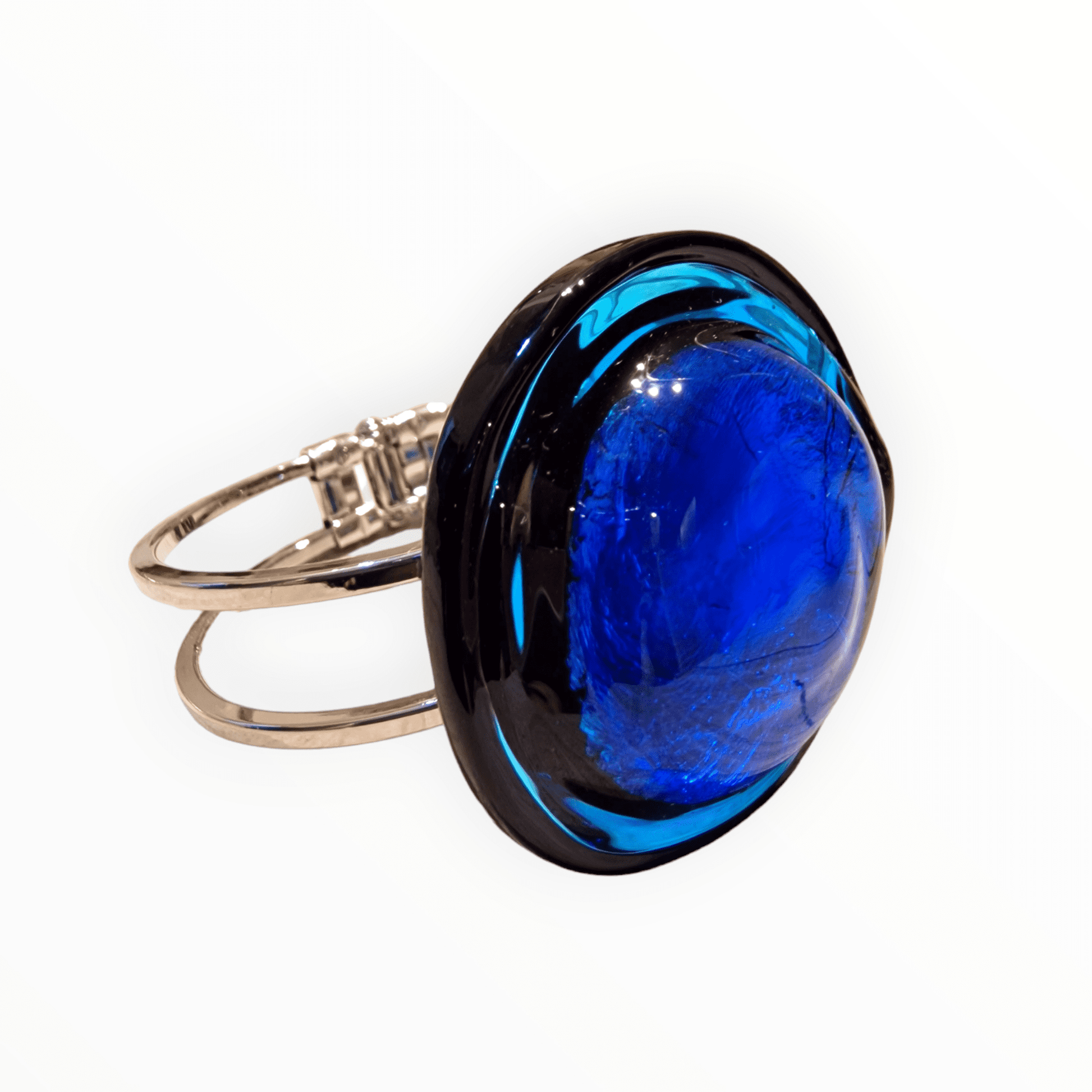 Cuba Murano Glass Bracelet - artisan Murano glass bracelet detail view