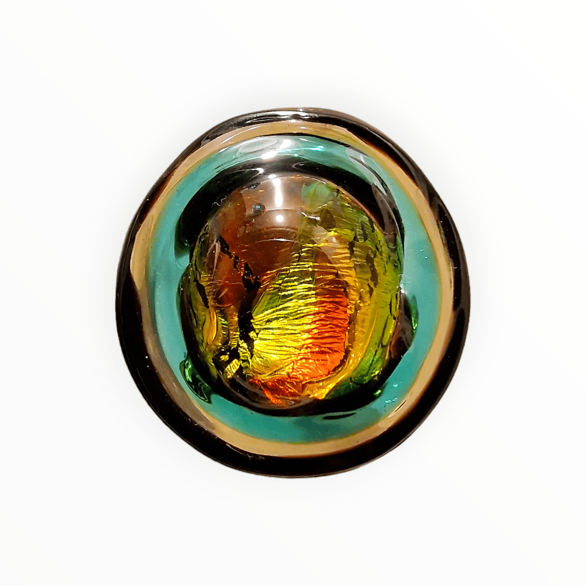 El Dorado Ring - handmade Murano glass ring | Atelier Alessandra