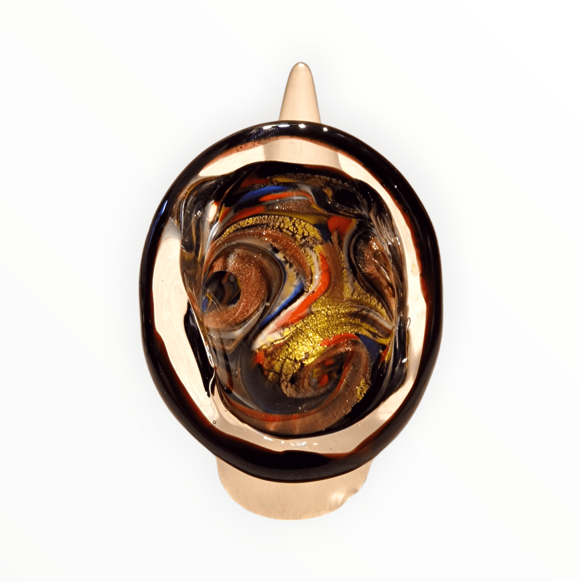 Harlequin Murano Glass Ring - authentic Venetian glass ring jewelry