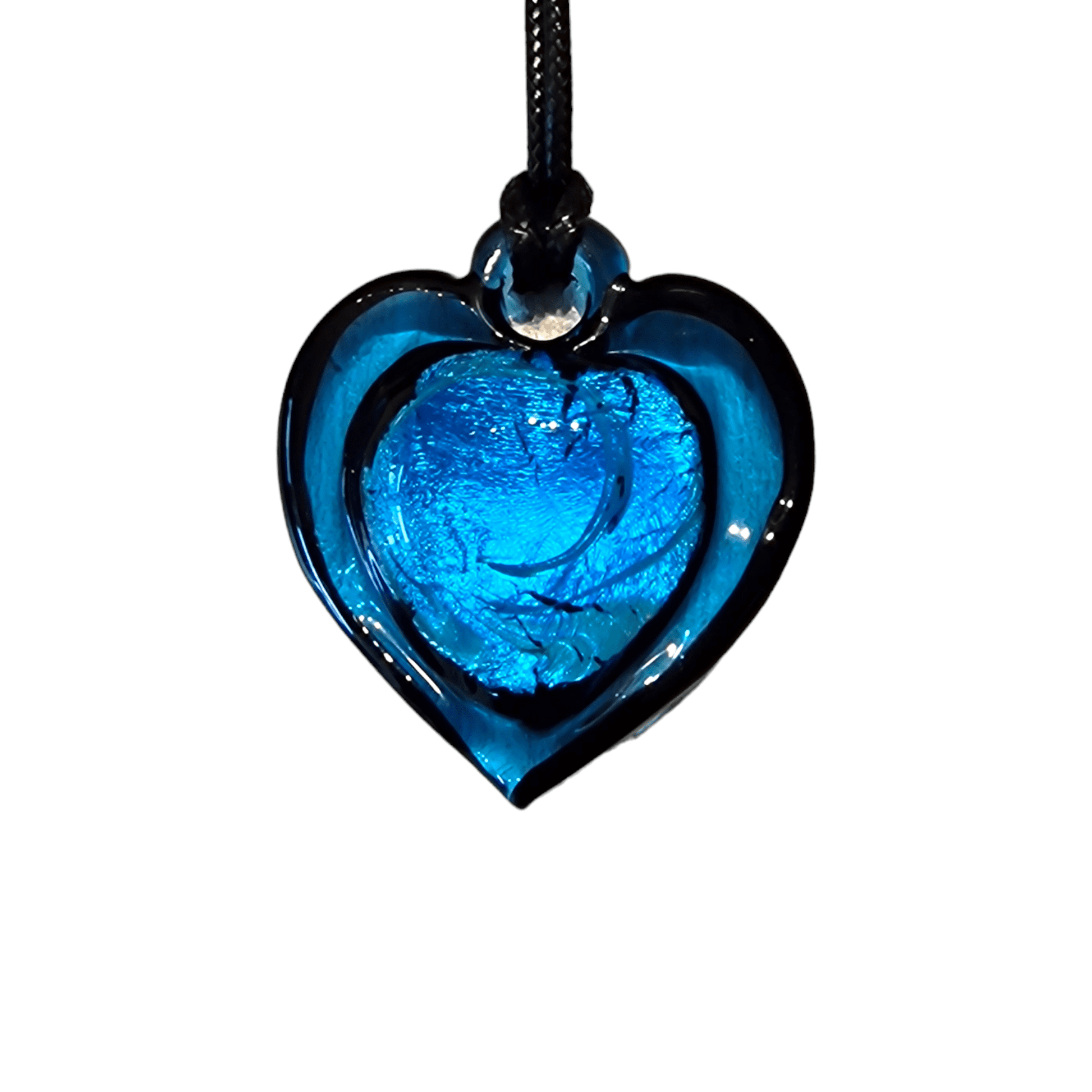 Isabel Murano Glass Pendant - elegant pendant handcrafted Murano glass