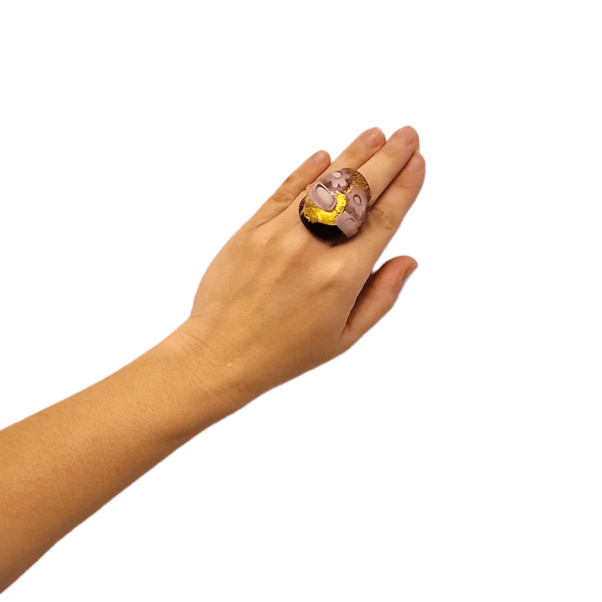 Miriam Murrine Murano Glass Ring - luxury Murano glass ring unique piece