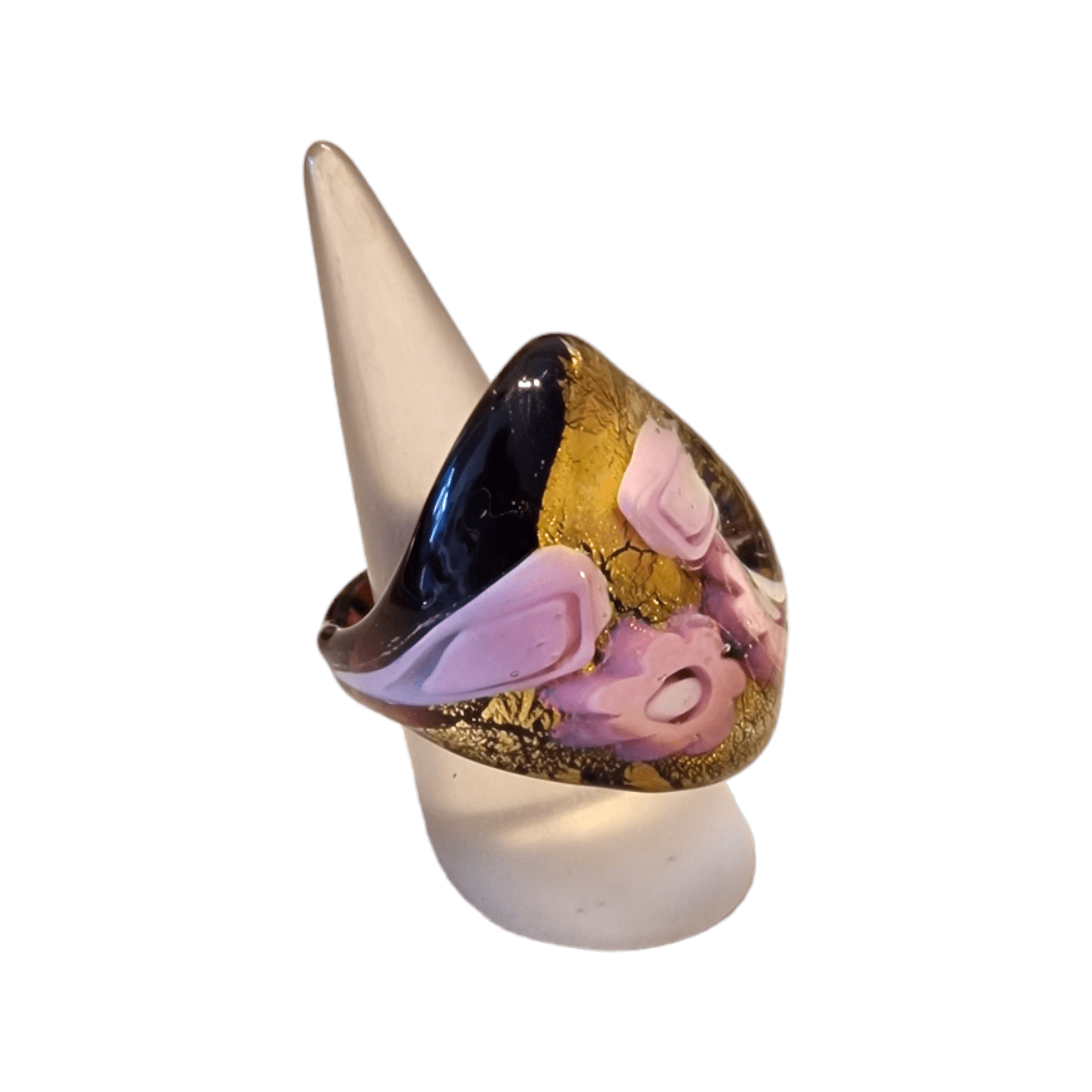 Miriam Murrine Murano Glass Ring - authentic Venetian glass ring jewelry