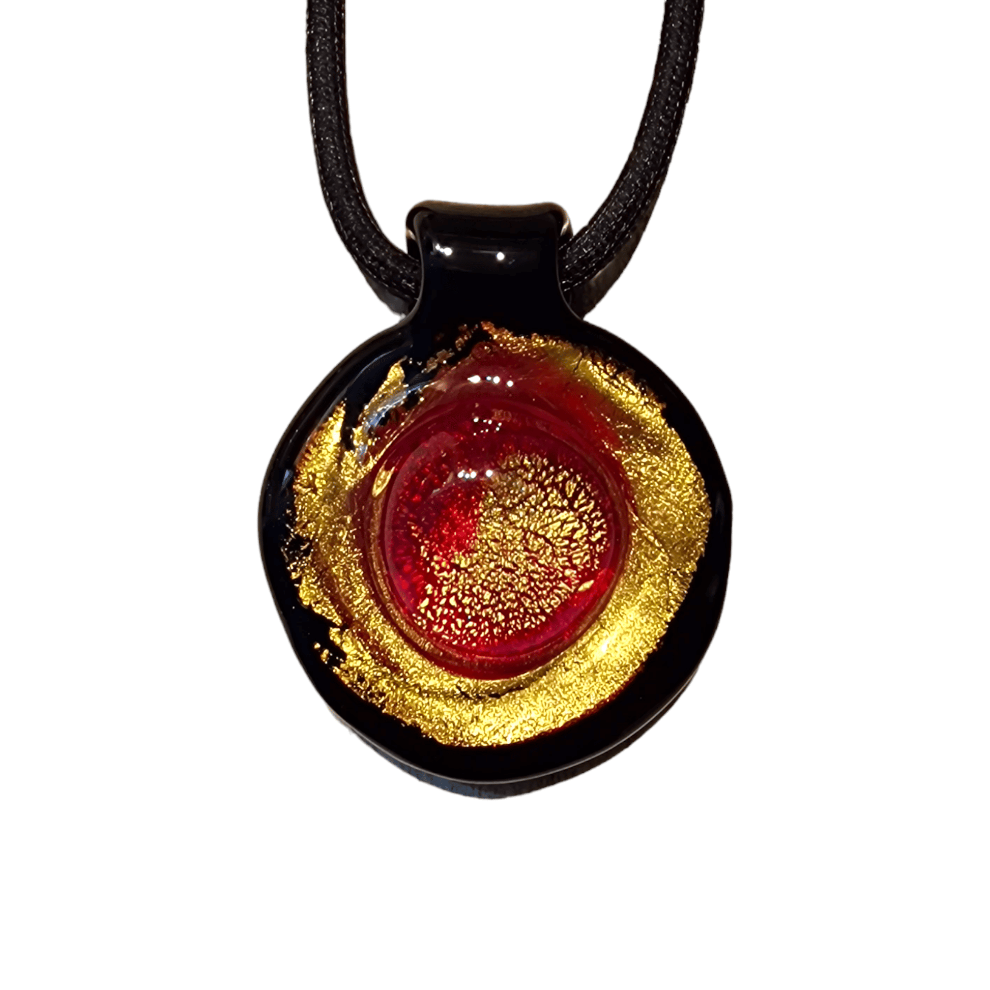 Penelope Murano Glass Pendant - elegant pendant handcrafted Murano glass