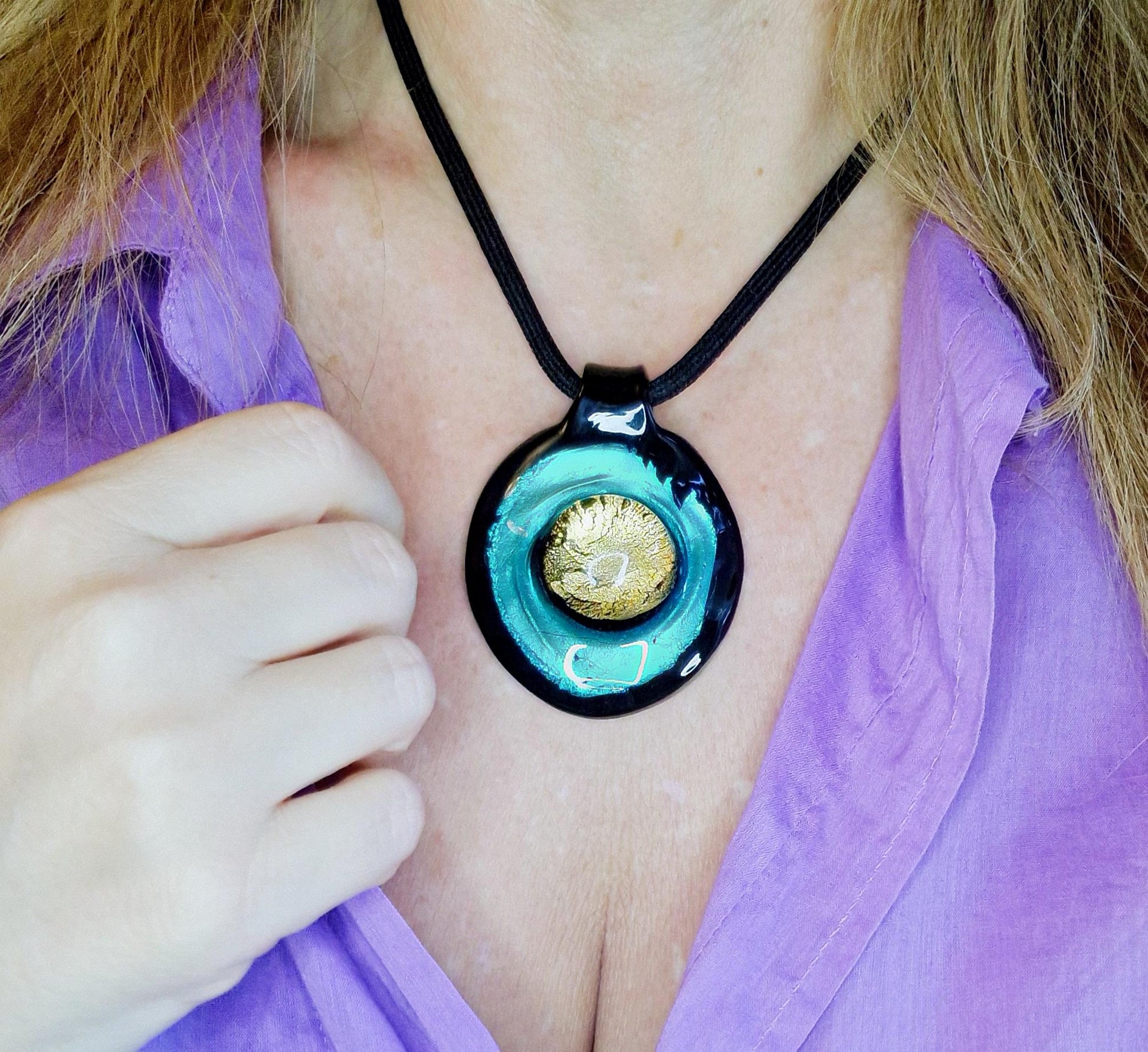 Penelope Murano Glass Pendant - luxury Murano glass pendant unique piece