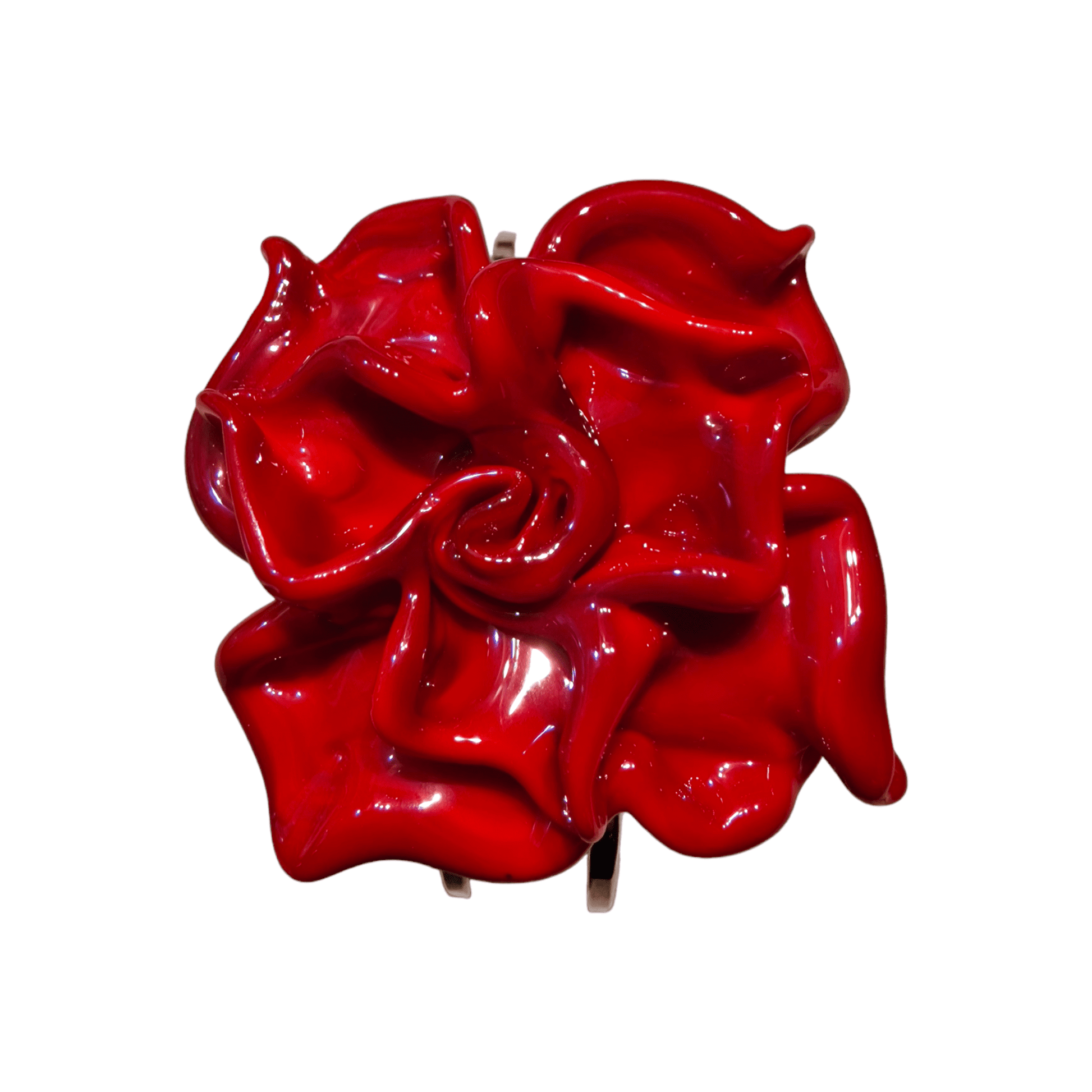 Murano Glass Rose Bracelet - artisan handcrafted bracelet from Venice Italy