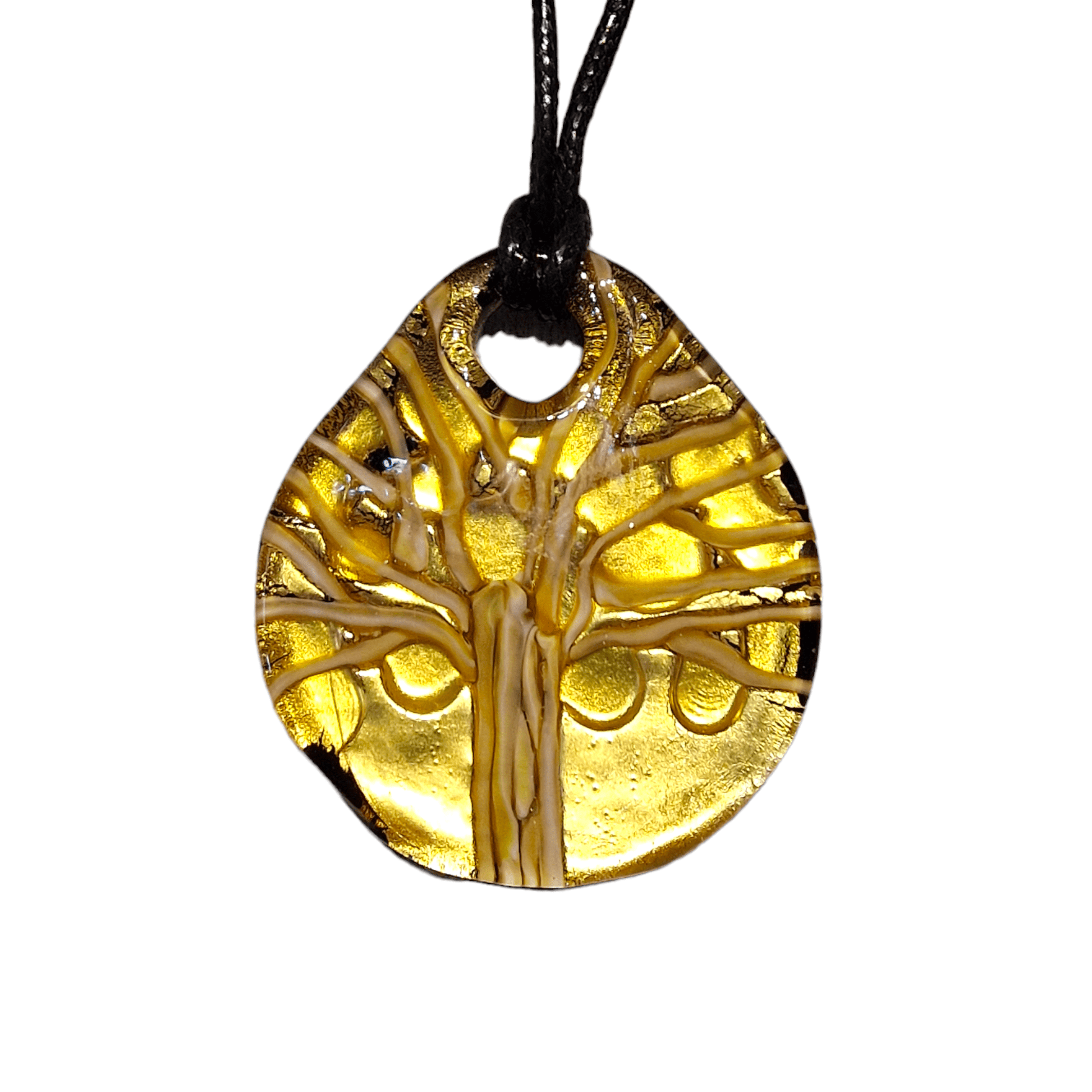 Tree of Life Murano Glass Pendant - artisan handcrafted pendant from Venice Italy