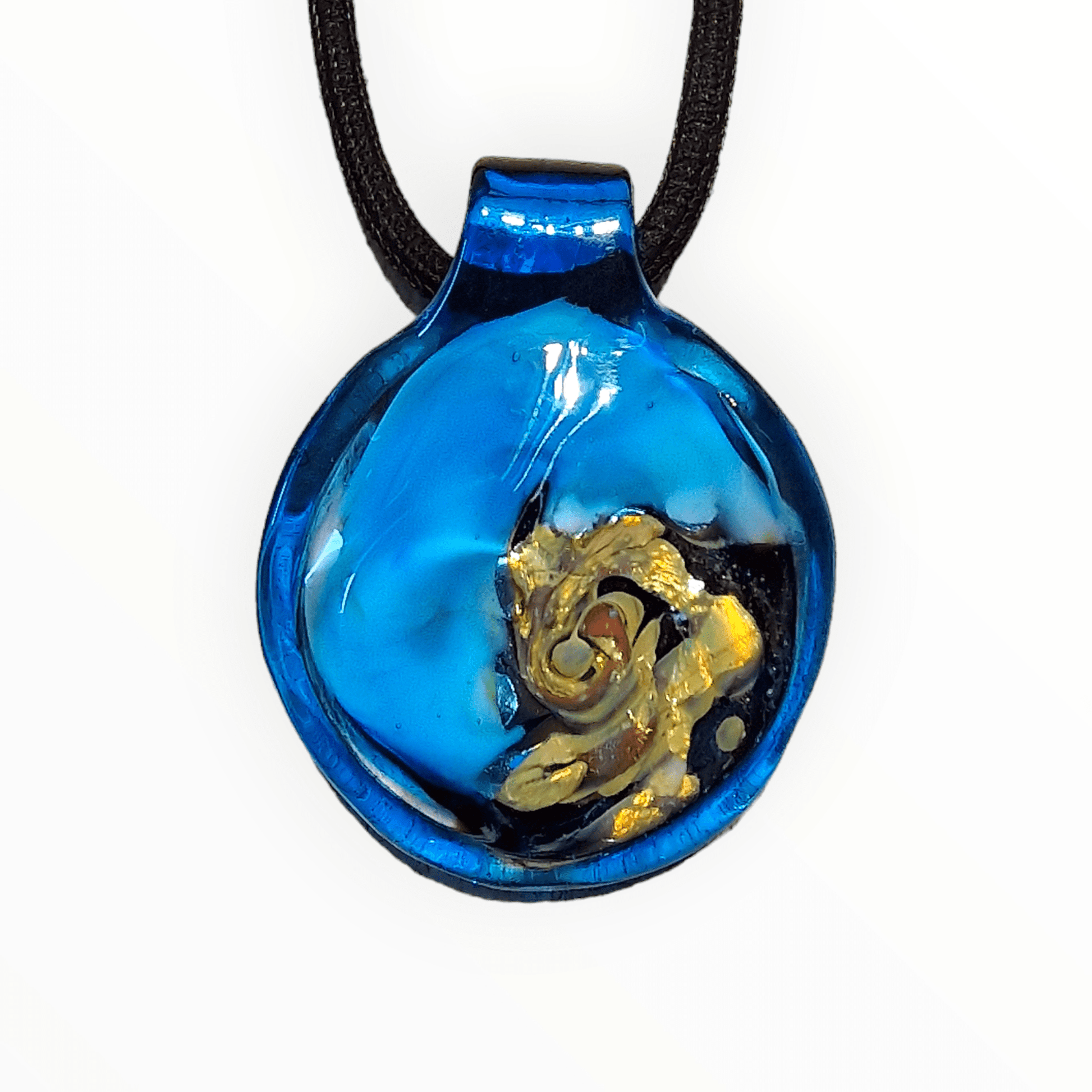 Vertigo Murano Glass Pendant - genuine Venetian pendant handcrafted jewelry
