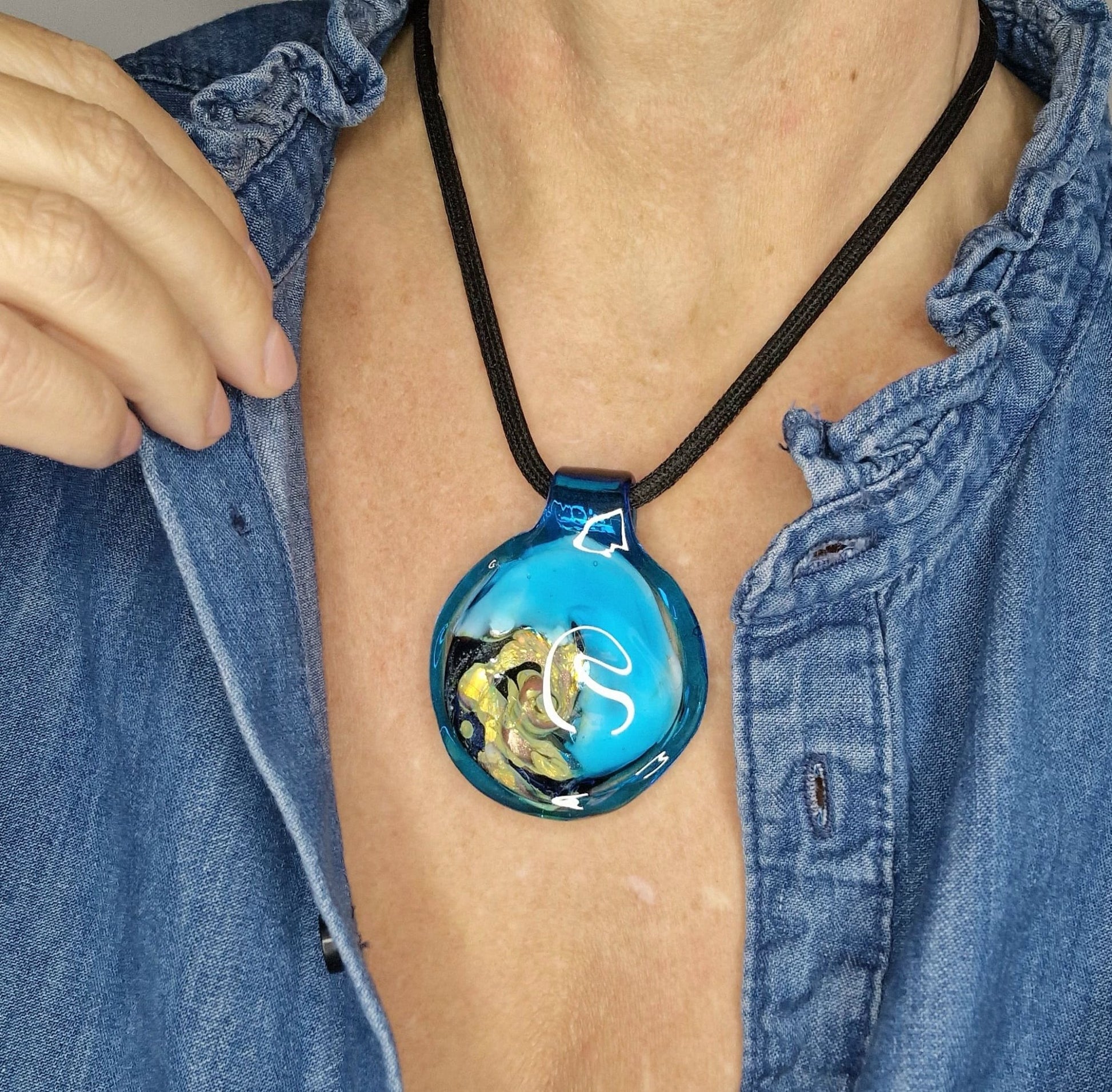 Vertigo Murano Glass Pendant - premium Murano glass pendant lifestyle