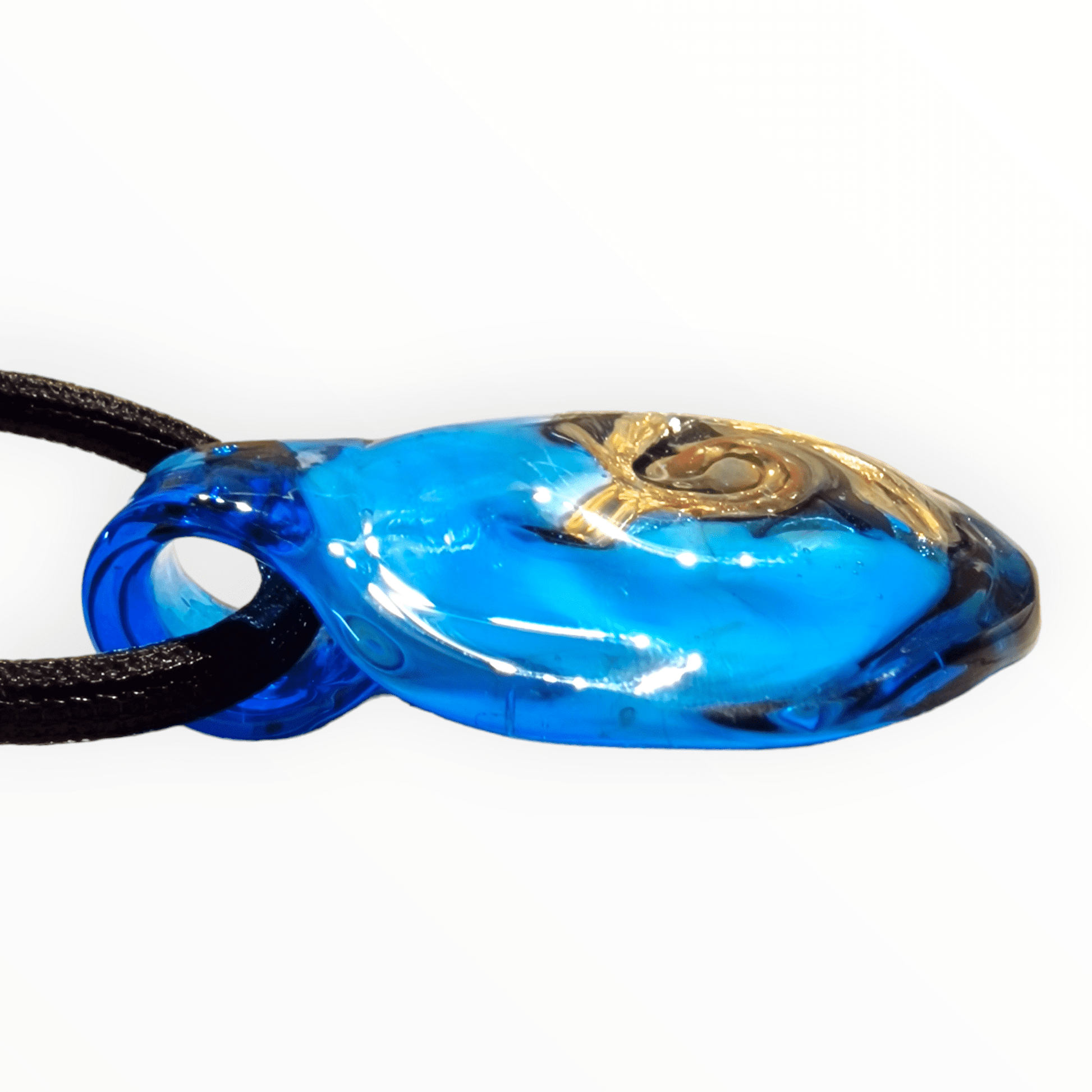 Vertigo Murano Glass Pendant - handblown Venice glass pendant side view