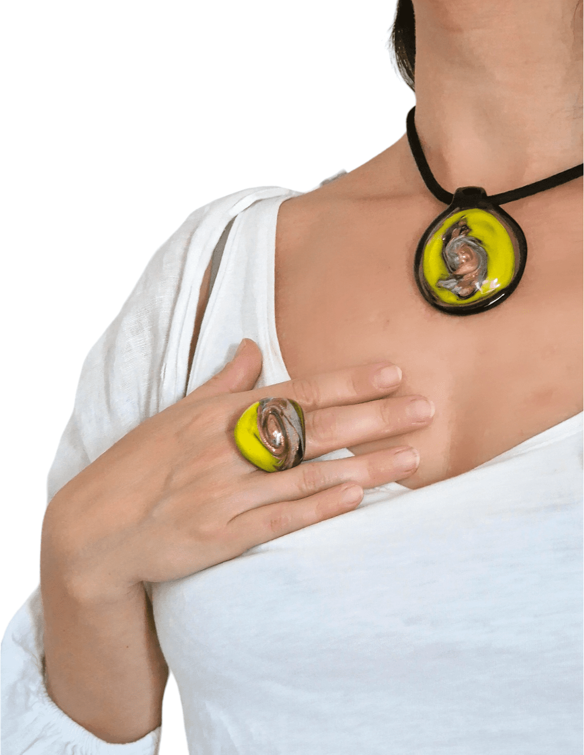 Vertigo Murano Glass Pendant - luxury Murano glass pendant unique piece