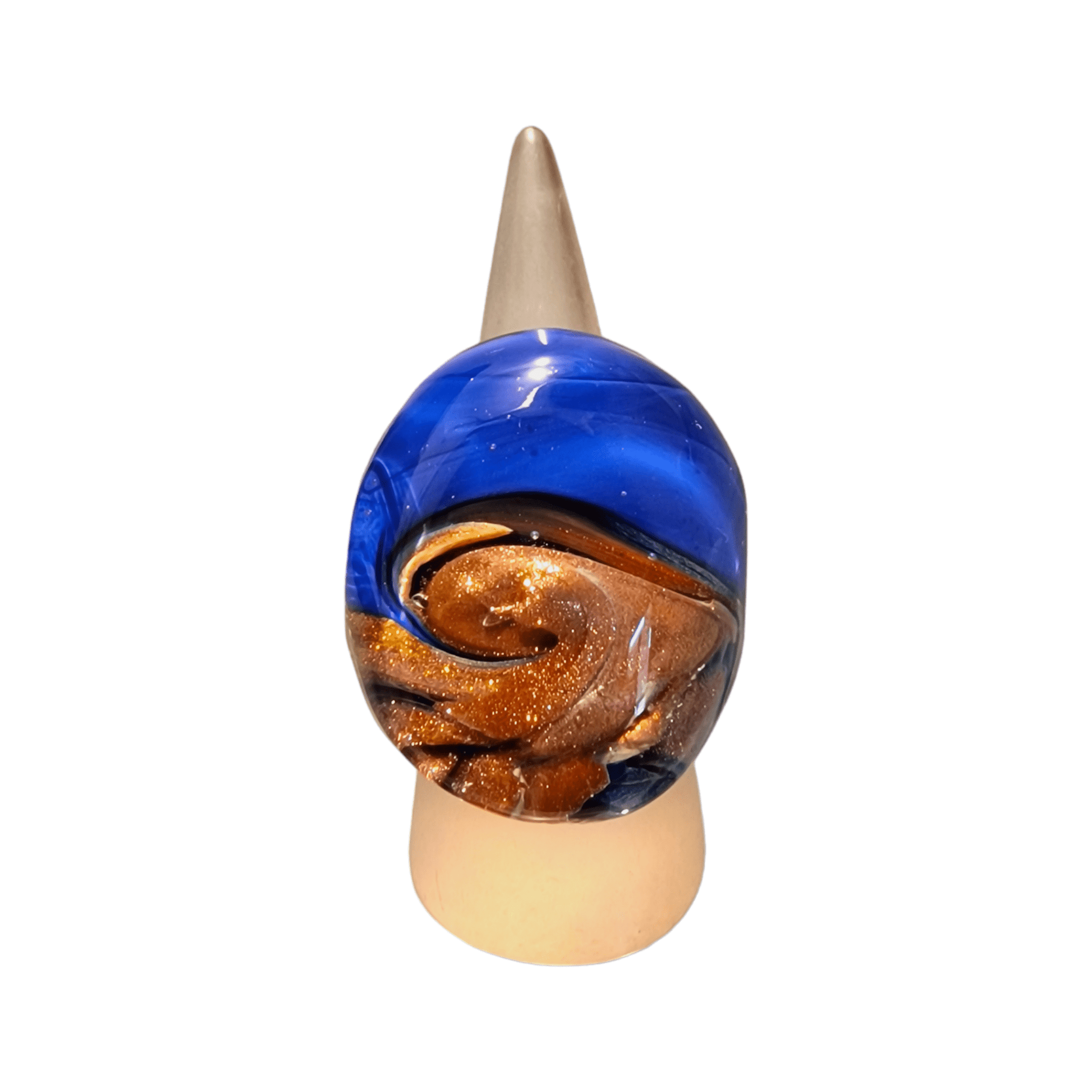 Vertigo Murano Glass Ring - Murano glass ring handmade in Venice