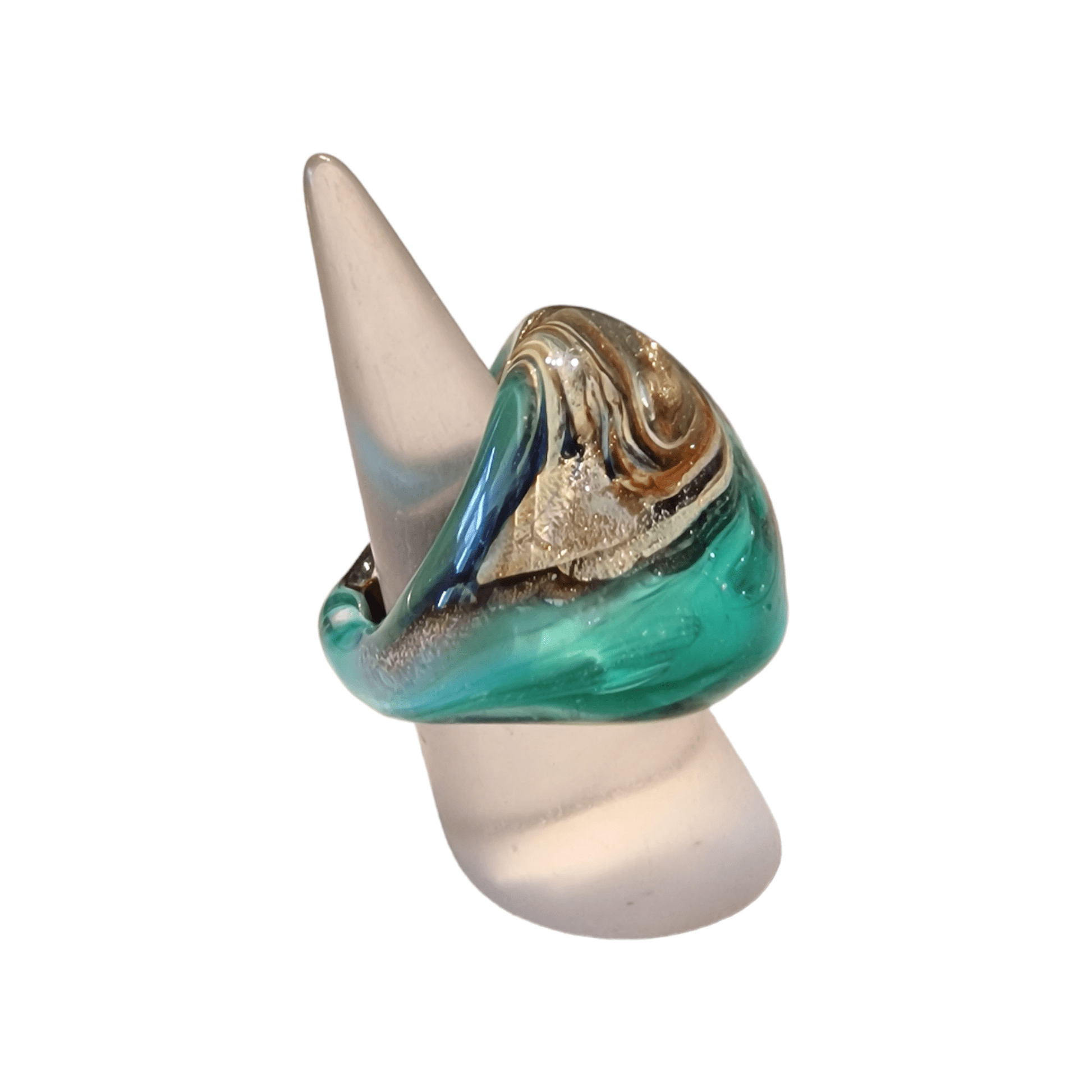 Vertigo Murano Glass Ring - premium Murano glass ring lifestyle